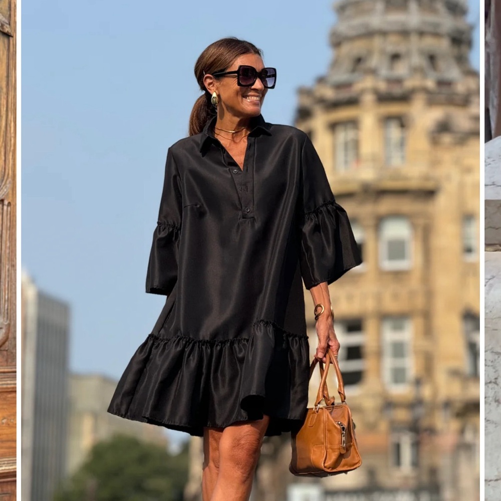 NWOT Marielle Stokkelaar Florentine Mini Black Dress OS